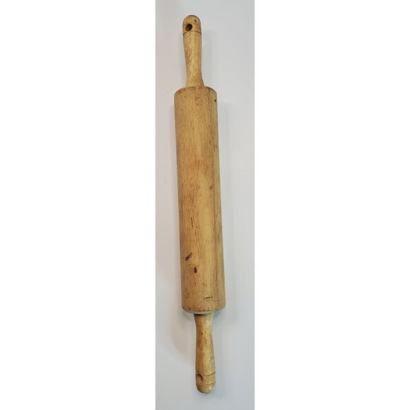 Wooden Rolling Pin 10" Press Area Wood Kitchen Tool - Picture 2 of 5